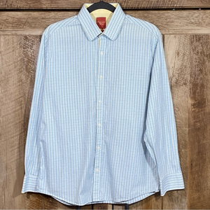 Original‎ Penguin Blue and Yellow Button down Size 15.5/32-33